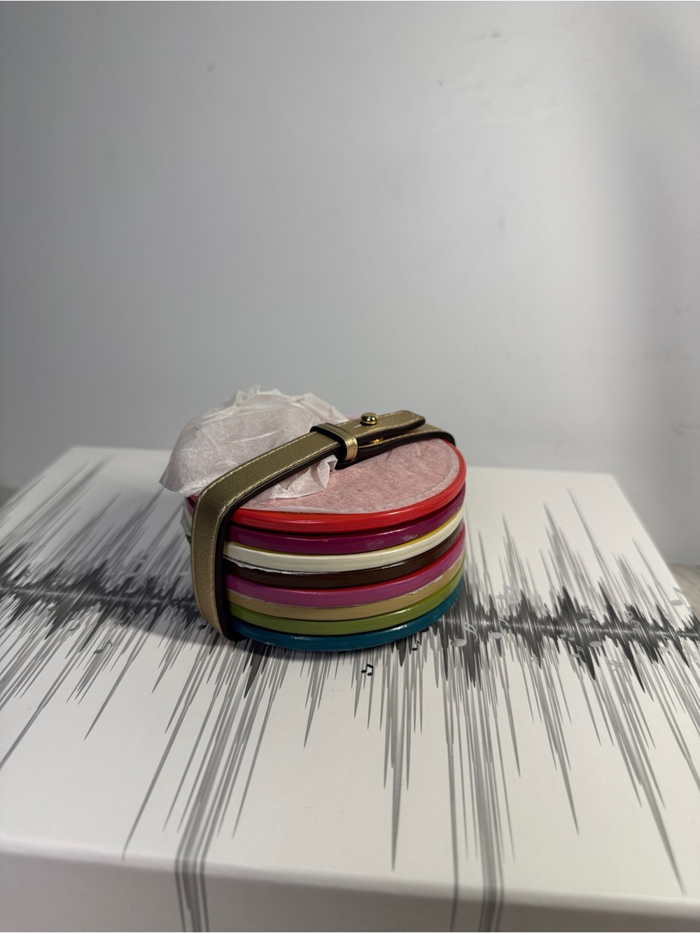 Coach rare set of 8 coasters legacy colors